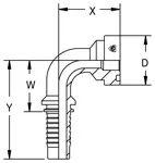 Flansch-hydraulischer-Verbindungsstück-Außenschuh