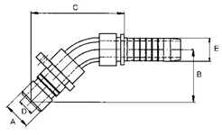 Zeichnung-45-Hydrauliksteckverbinder-weo